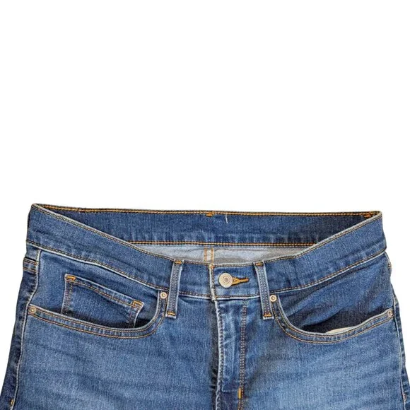 Levi's Women's High waist Stretch Wide-Leg (13.5") Jeans 30x32 Dark Wash Denim - Picture 3 of 9